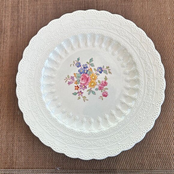 Vintage Copeland Spode Ann Hathaway Jewel Salad Plate Roses Floral - Picture 1 of 3